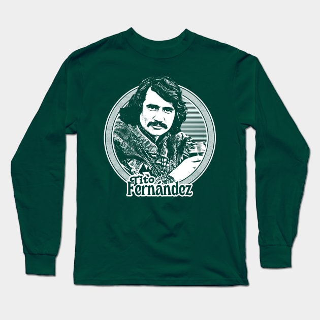 Tito Fernández / Retro Style Fan Art Long Sleeve T-Shirt by DankFutura